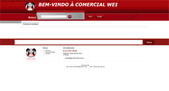 Desktop Screenshot of comercialwei.com.br