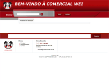Tablet Screenshot of comercialwei.com.br